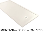 Receveur de douche, sur mesure, largeur 60 à 210 cm X 60 à 100 cm, Garantie 5 ans, résine pleine masse PN24 de couleurs, LIVRAISON RAPIDE, OFFERTE